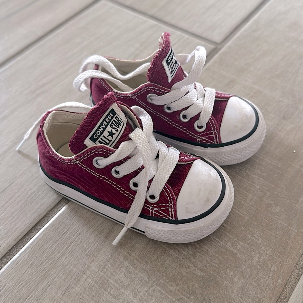Converse All star -burgundy low top toddler